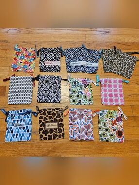14 Brighton Cloth Jewelry Pouches - 6"×4.5"